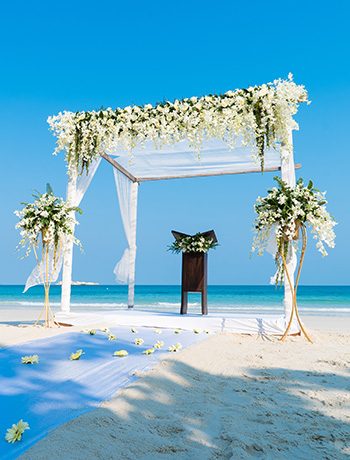 Beachfront Wedding Setup